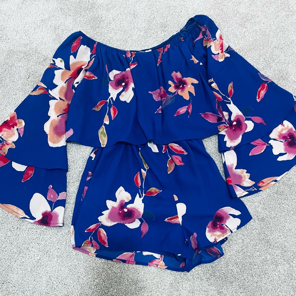 Pink Lily Romper
